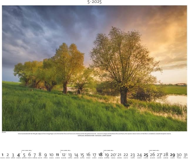 Thumbnail 5 de PALAZZI Naturland Deutschland 2025 Wandkalender 60x50 cm