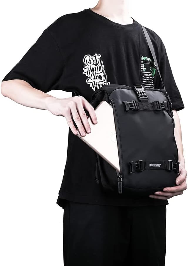 Thumbnail 6 de Rhinowalk Motor Pannier Bag 10L Waterproof Rear Rack Trunk Bag (Black) – modular rear luggage storage