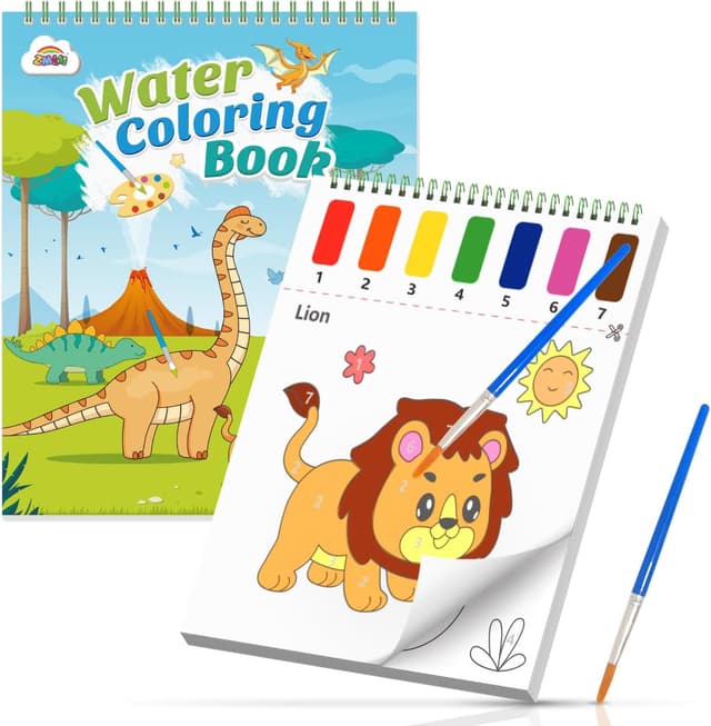 Detalle de ZMLM Libro da colorare ad acqua per bambini 3–8 anni 🎨