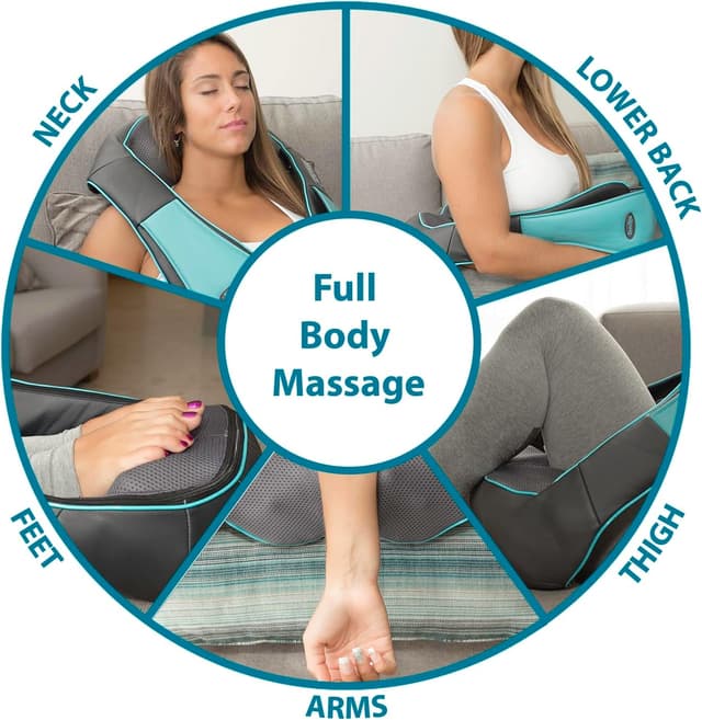 Detalle 2 de InvoSpa Shiatsu Rückenmassagegerät 3D Wärme