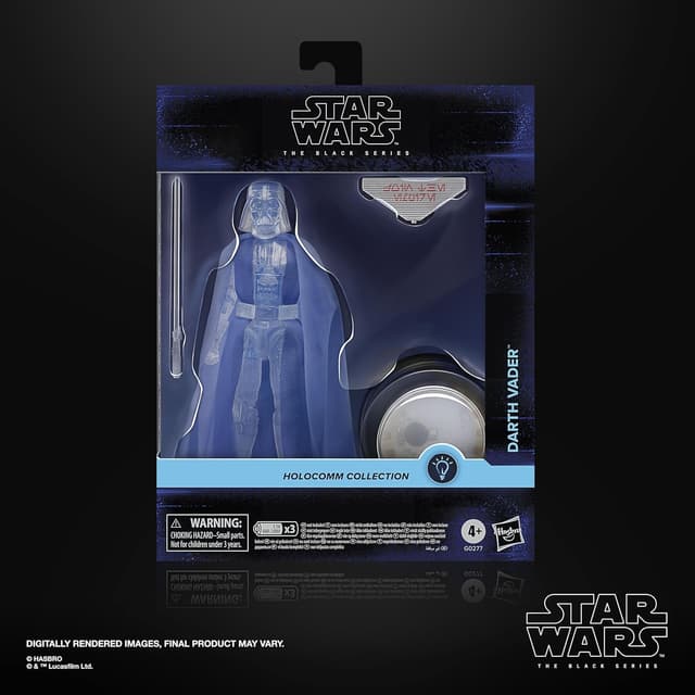 Detalle de Hasbro Star Wars The Black Series Holocomm Collection – Darth Vader action figure collezionabile da 15 cm