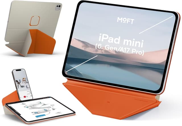 Detalle de MOFT Dynamic Folio Hülle für iPad mini 2021 (6. Gen) & iPad mini 2024 (A17 Pro) – schlank, magnetisch, mit Ständer
