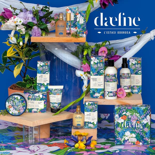 Detalle 2 de Helan Daefne Shampoo e Bagnoschiuma Uomo e Donna addolcente con Vitamina C, Mandorle Dolci, Iris e Alloro