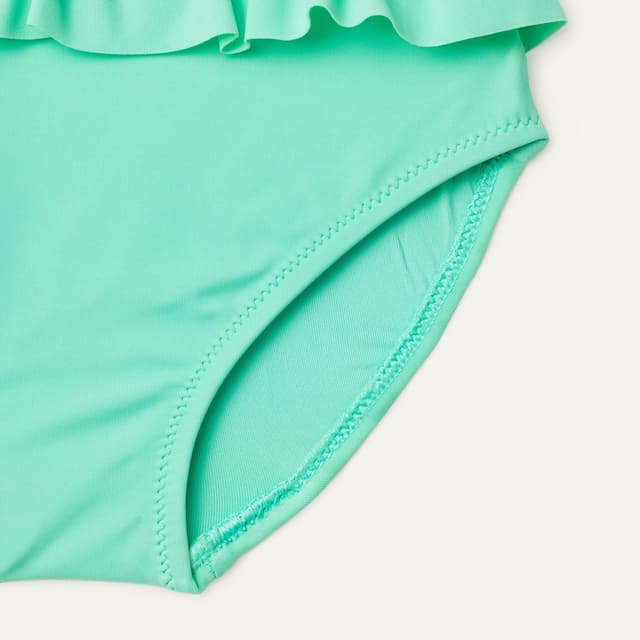 Detalle de Amazon Essentials Fille – Bikini deux pièces à volants, tissu extensible pour la nage
