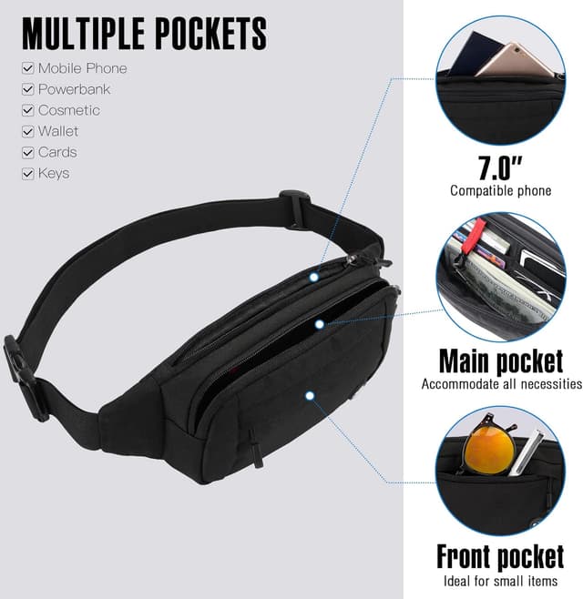 Detalle 2 de Waterfly Bumbags Waist Fanny Pack for Running