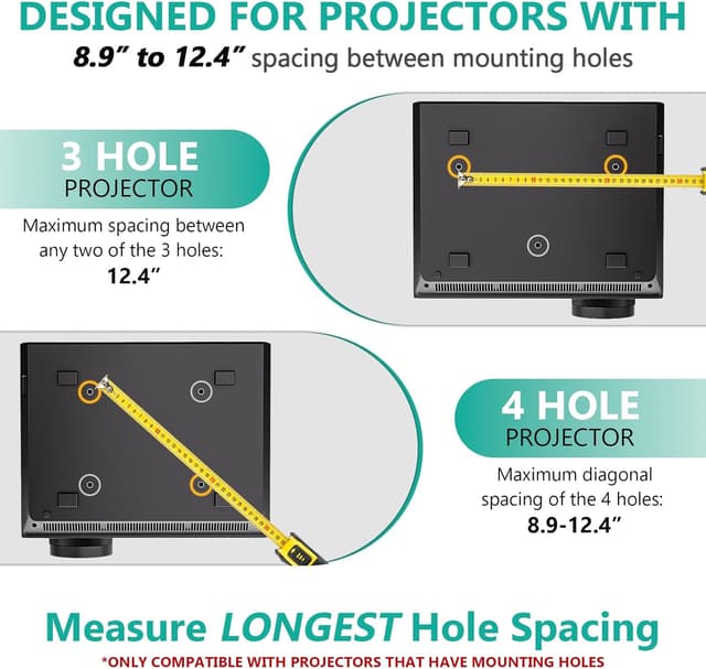 Detalle de WALI PM-003-W projector mount bracket