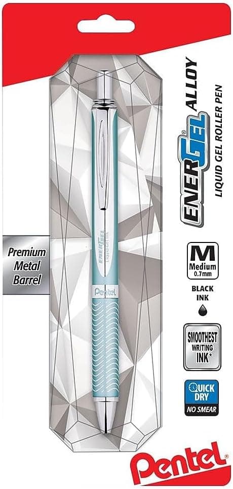 Detalle de Pentel EnerGel Sterling BL407S-A Gel-Roller mit 0,7 mm Kugeldurchmesser (0,35 mm Strichstärke), schwarz