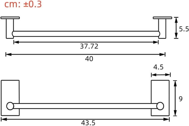 Detalle de ZUNTO kit accessori bagno con porta asciugamani, portarotolo e ganci adesivi (3 pezzi) in acciaio inox
