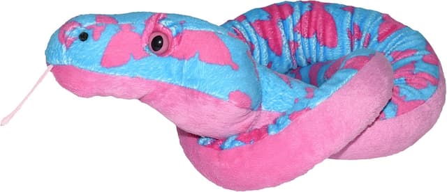 Detalle de Wild Republic Butterfly Glitter Boa Snake Plush (54 inches) – cuddly stuffed toy