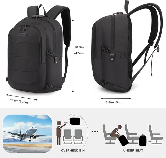 Thumbnail 4 de Tzowla Laptop Travel Backpack 15.6 inch 💼