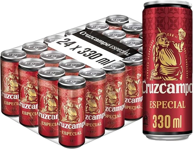 Imagen de Cruzcampo Especial Lager Pack 24 Latas 🍺 en OfertitasTOP
