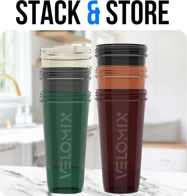 Thumbnail 5 de VELOMIX 6-Pack 28 oz protein shaker 🥤