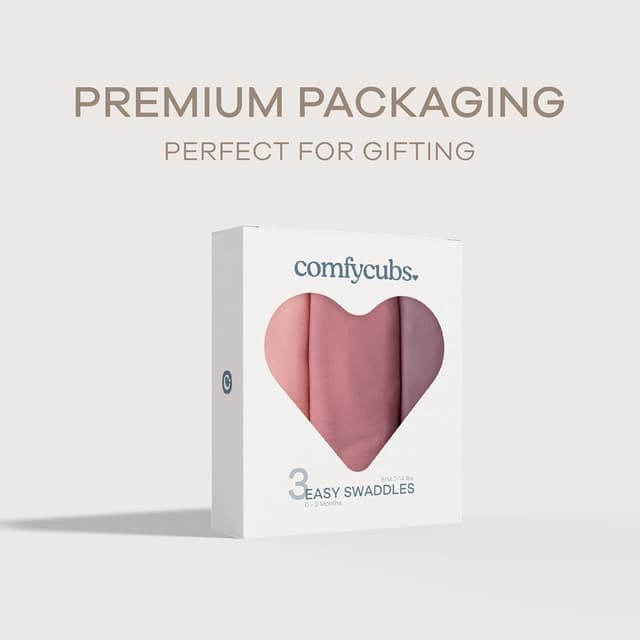 Thumbnail 5 de Comfy Cubs Easy Swaddle Blanket 3 Pack