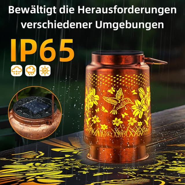 Detalle de KagoLing Solar garden lights, 2 pack