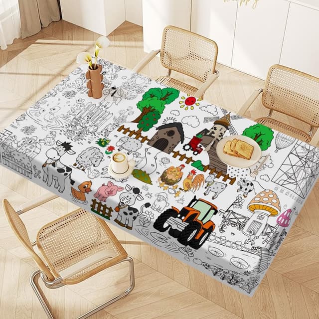 Detalle 2 de AYESY Weide Mal Tischdecke 183 x 76 cm