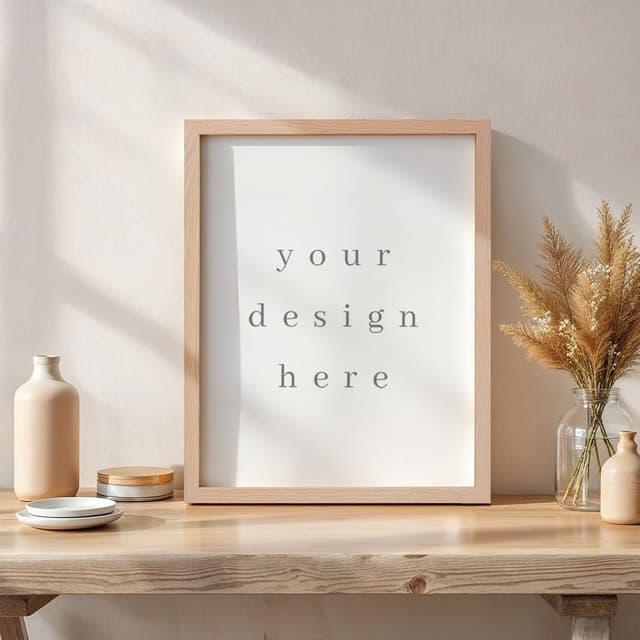 Detalle de puthiac 11x14 Solid Oak Wood Picture Frame (Plexi Front), Fits 8x10 with Mat or 11x14 Without Mat