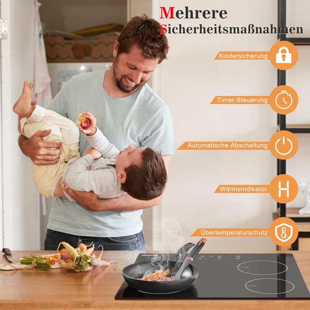 Thumbnail 2 de Karinear Induktionskochfeld 60 cm 3500W