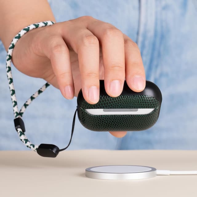 Detalle 1 de RIXENY coque cuir AirPods Pro 3 2025