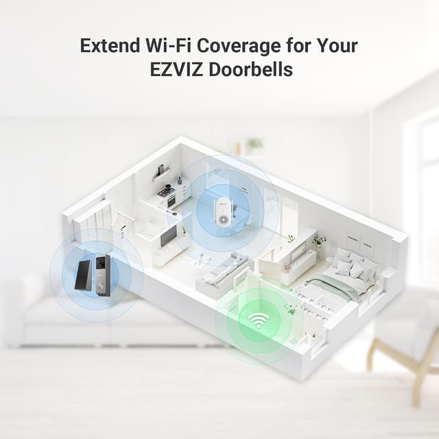 Thumbnail 6 de EZVIZ Wi‑Fi Chime Indoor CH1 – Plug‑in audible doorbell chime with adjustable 0–72 dB volume, 20 ringtones and app control