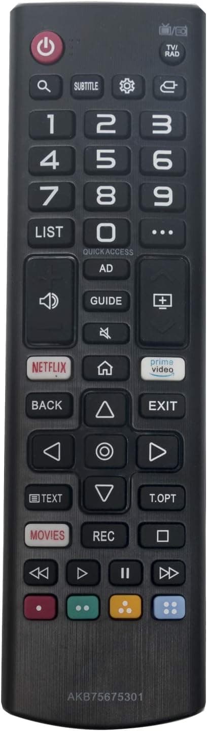 Detalle 1 de LG TV replacement remote AKB7 2018