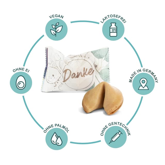 Thumbnail 2 de FOOD crew 10 Glückskekse Danke 60 g