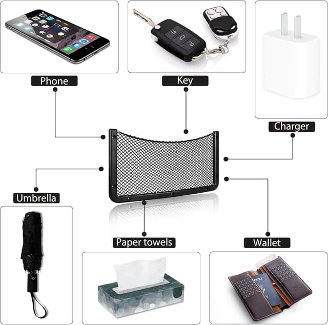 Thumbnail 6 de EINESIN Storage Nets for Campervans 2 Bags