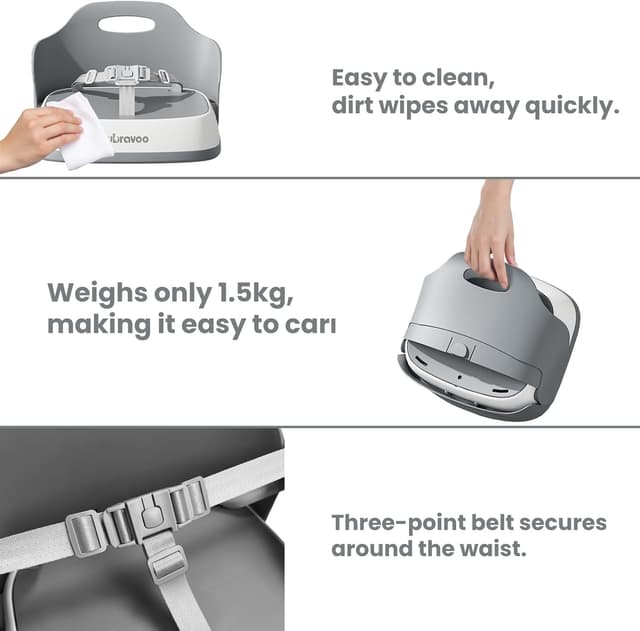 Detalle 1 de UBRAVOO portable booster seat for dining