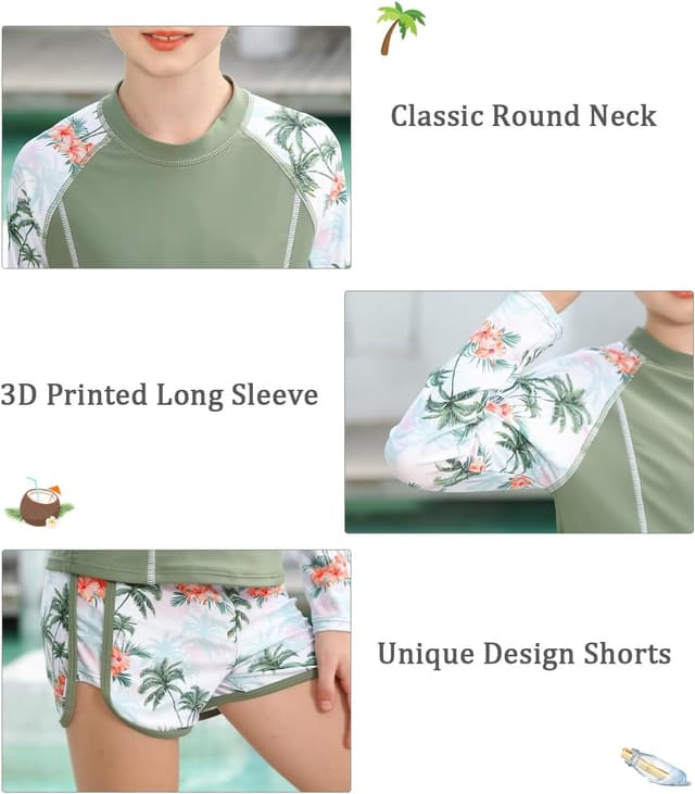 Detalle 2 de Vogseek Girls rash guard 2 piece UPF 50+