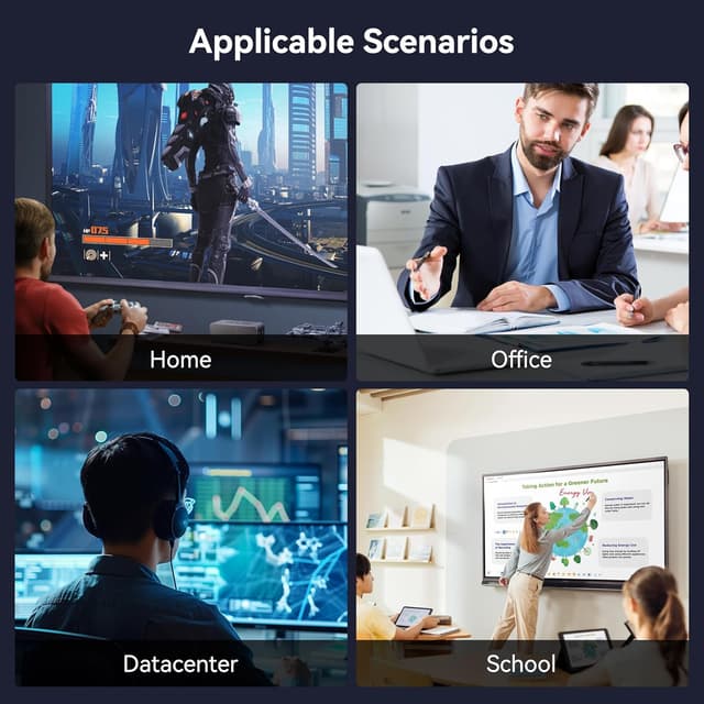Detalle de Câble Ethernet BENFEI Cat7 3 m (RJ45) jusqu’à 10 Gbit/s, cuivre pur, connecteurs dorés