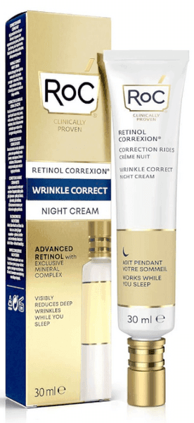 Detalle de Roc Wrinkle Correct Crema Noche 30 ml 💤