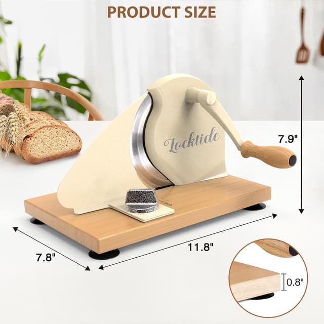 Thumbnail 1 de Manual Bread Slicer Adjustable 0.8 in 🍞