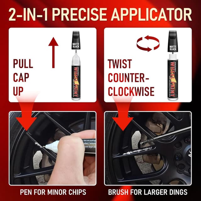 Thumbnail 5 de SMAPHY Matte Black Rim Touch-Up Paint for Wheels ๐