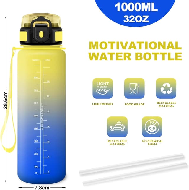 Detalle de JAPORIA Borraccia 1L con cannuccia