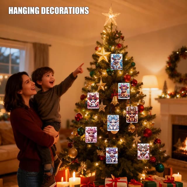 Thumbnail 3 de Highland Cow Car Air Fresheners 8 Pack