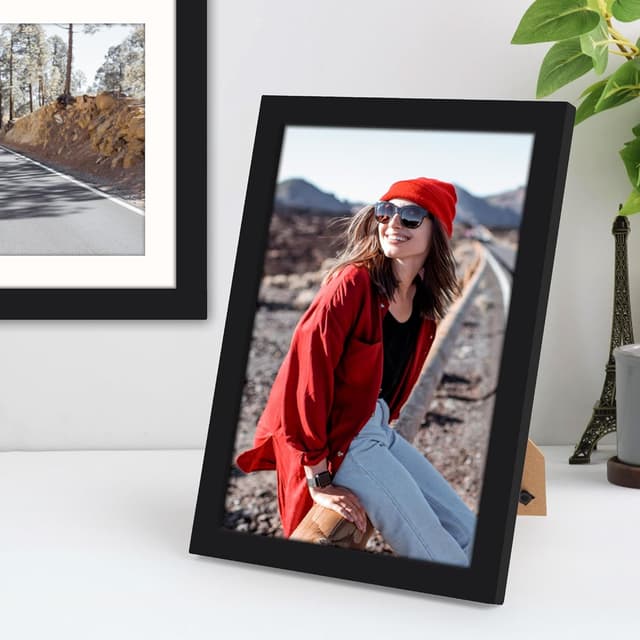 Detalle de Jokisa cornice 4 pezzi A4 21x30 cm nera con plexiglass