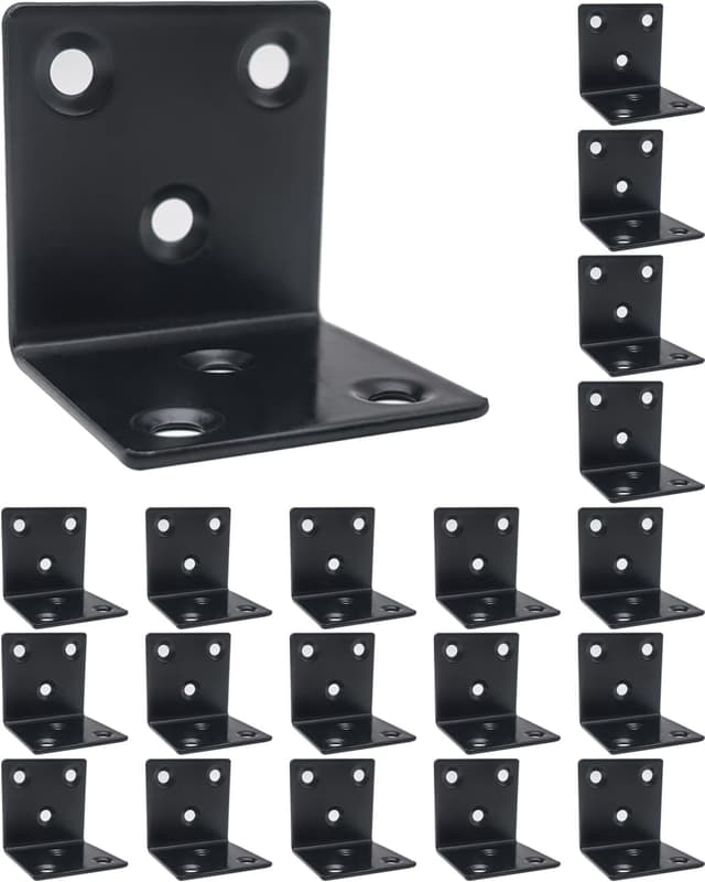 Thumbnail 6 de BINCKIN Flachverbinder aus Edelstahl für Holzverbinder (80 × 40 × 1,8 mm Lochblech), 20 Stück