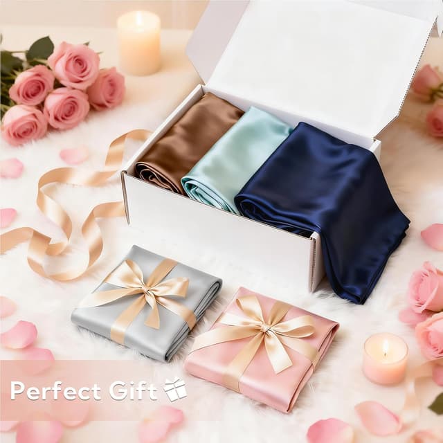 Thumbnail 1 de MR&HM Satin Pillowcase 20x30 Queen 2-Pack