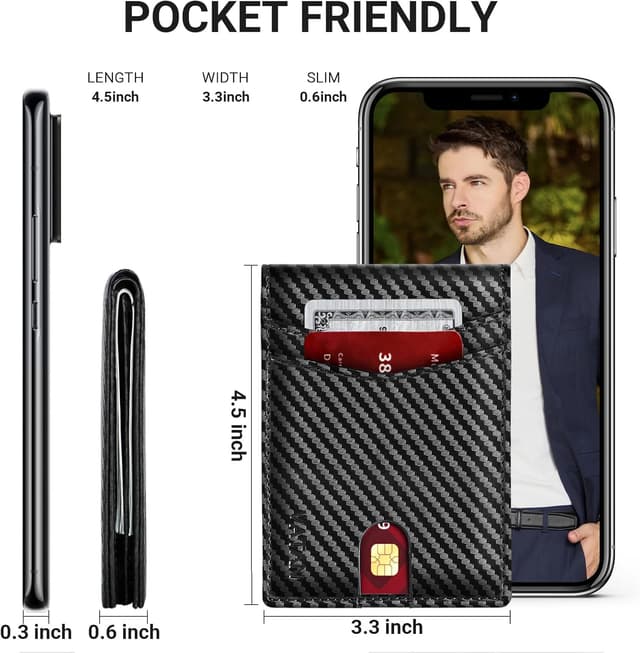 Detalle 2 de Vatan Wallet for Men Slim RFID leather card holder 👝