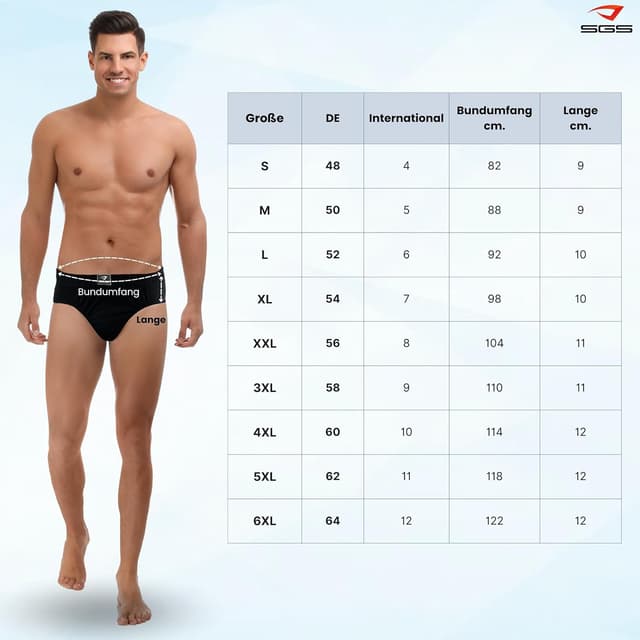 Detalle 2 de SGS Slip Herren 6er oder 12er Pack