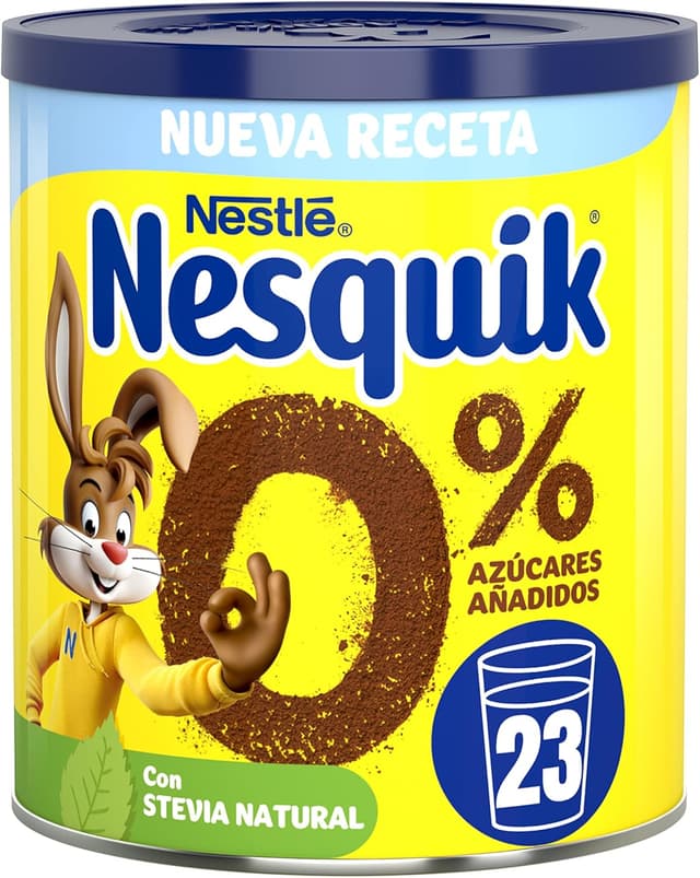 Detalle 2 de Nesquik NESTLECacao en polvo 0% azúcar ☕️ 6x320g