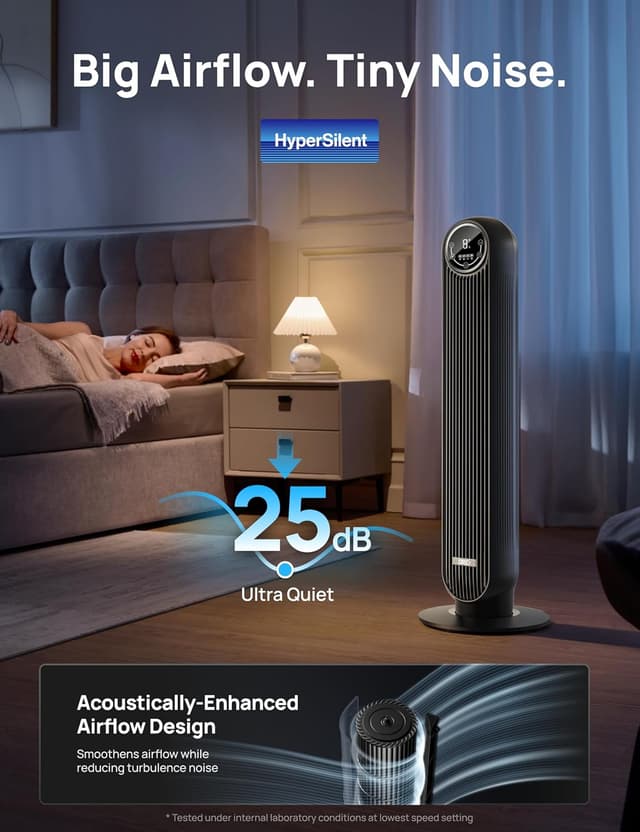 Thumbnail 2 de Dreo Nomad One 28dB silent tower fan