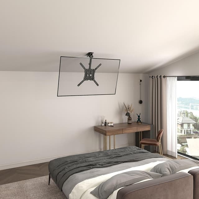 Detalle de ProperAV ProperAV Ceiling TV Bracket – Fold Up and Swivel for 23–55" TVs (up to 20kg)