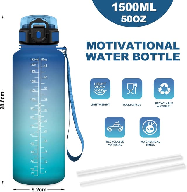 Detalle 2 de JAPORIA Borraccia 1.5L con cannuccia