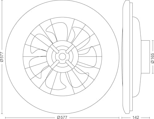 Thumbnail 1 de Philips Ventilador de Techo Amigo motor DC 25W