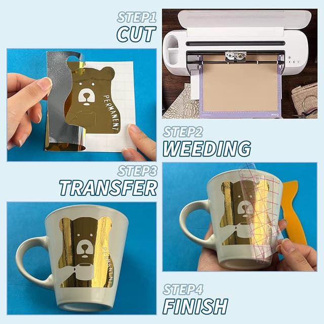 Thumbnail 3 de Chrome Gold Vinylfolie Plotter 30,5 cm