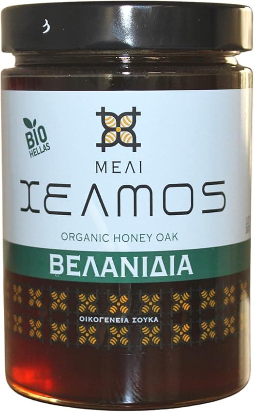 Imagen de Helmos Bio Miel de Roble Griega 800 g 🍯 en OfertitasTOP