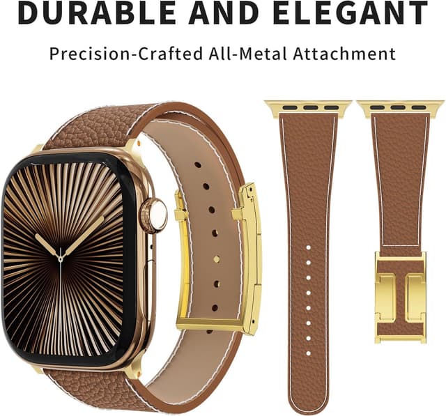 Detalle 2 de Tekvon Leather Magnetic Watch Band