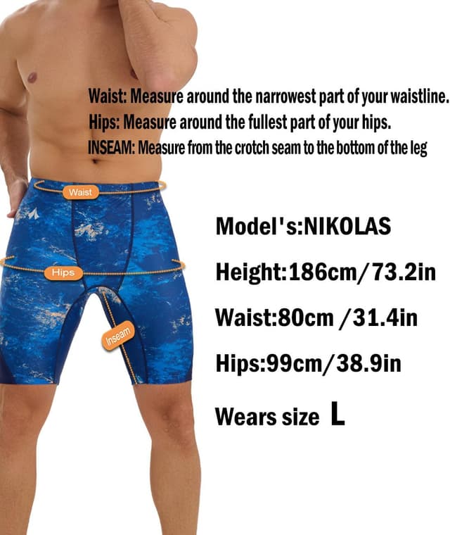 Detalle de SURFEASY Herren Jammer Badehose mit V-Schnitt – schnelltrocknend, chlorbeständig und verstellbarer Taille