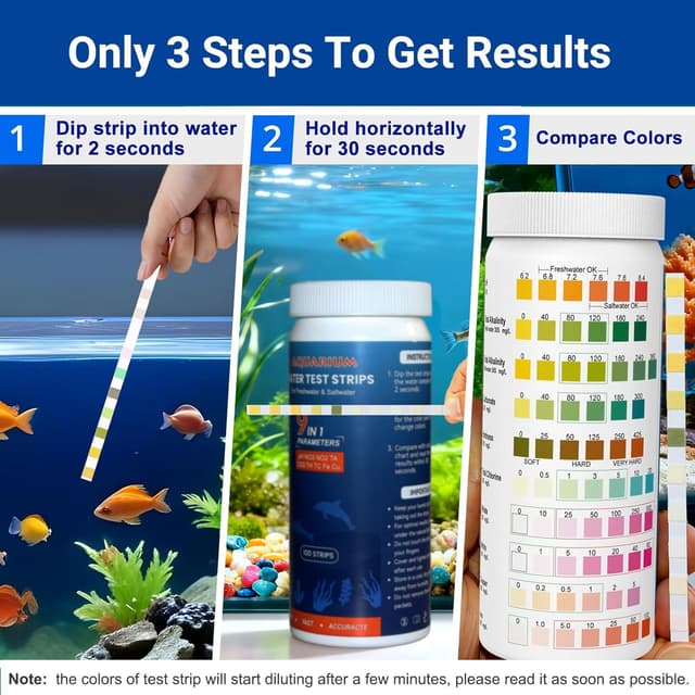 Thumbnail 4 de 11-in-1 Aquarium Teststreifen 150 Stücke