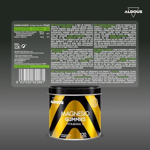 Thumbnail 6 de Aldous Citrato de Magnesio Gominolas 225 mg + Vitamina C 45 mg